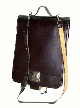 Czech Messenger Bag Satchel with Shoulder Strap part Leather Multiple Comnpartments